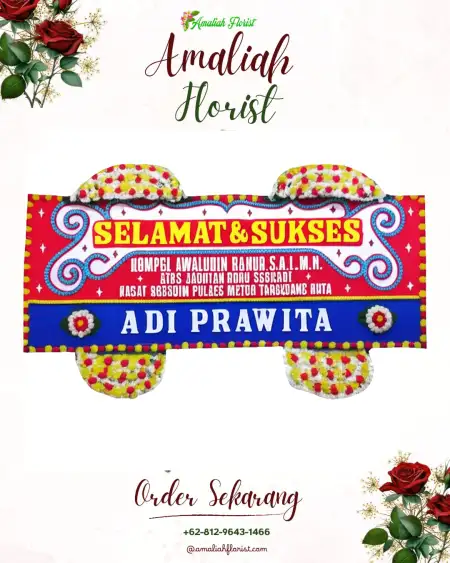 Papan Bunga Ucapan Selamat Banyukembar