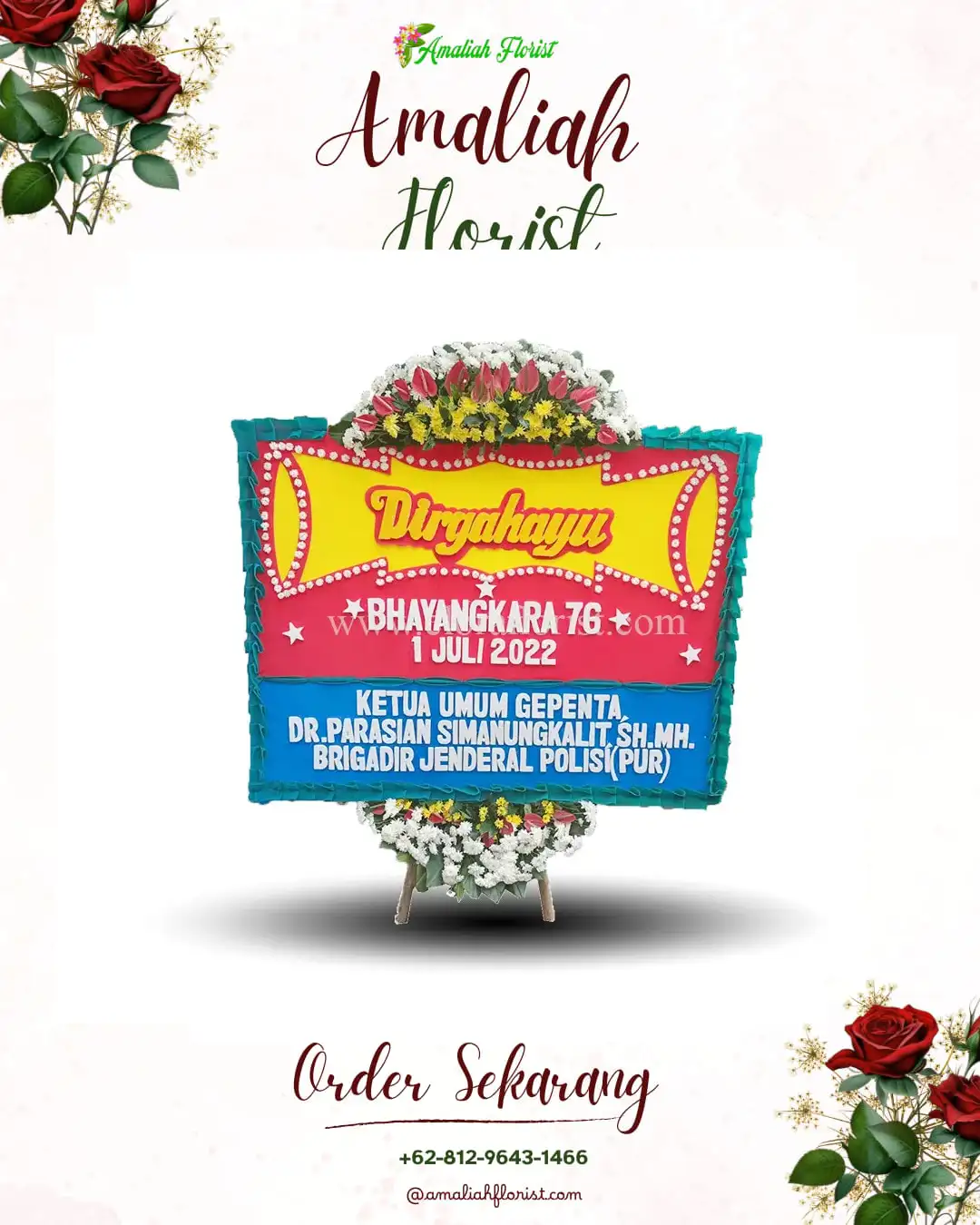 Papan Bunga HUT Ulang Tahun Banyukembar